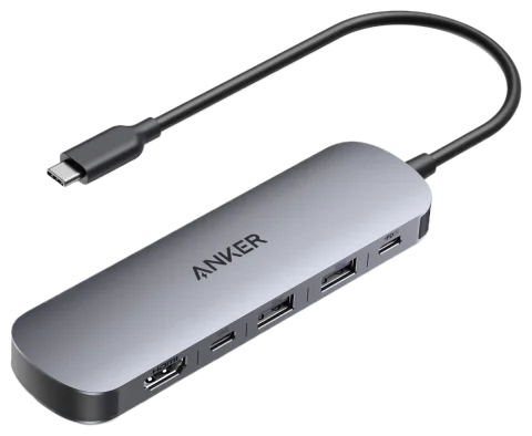 Anker USB-C Hub (7-in-1) with 4K@60Hz HDMI and 85 W Pass-Through Charging