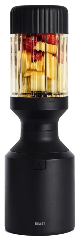 Beast Mega 1200 Personal Blender, 1200 W, with 1000 mL Tritan Vessel and Drinking Lids, Carbon Black