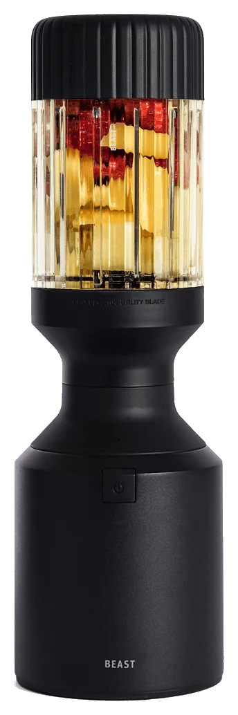 خلاط Beast Mega 1200 الشخصي بقدرة 1200 W مع وعاء Tritan سعة 1000 mL وأغطية للشرب، أسود Carbon Black