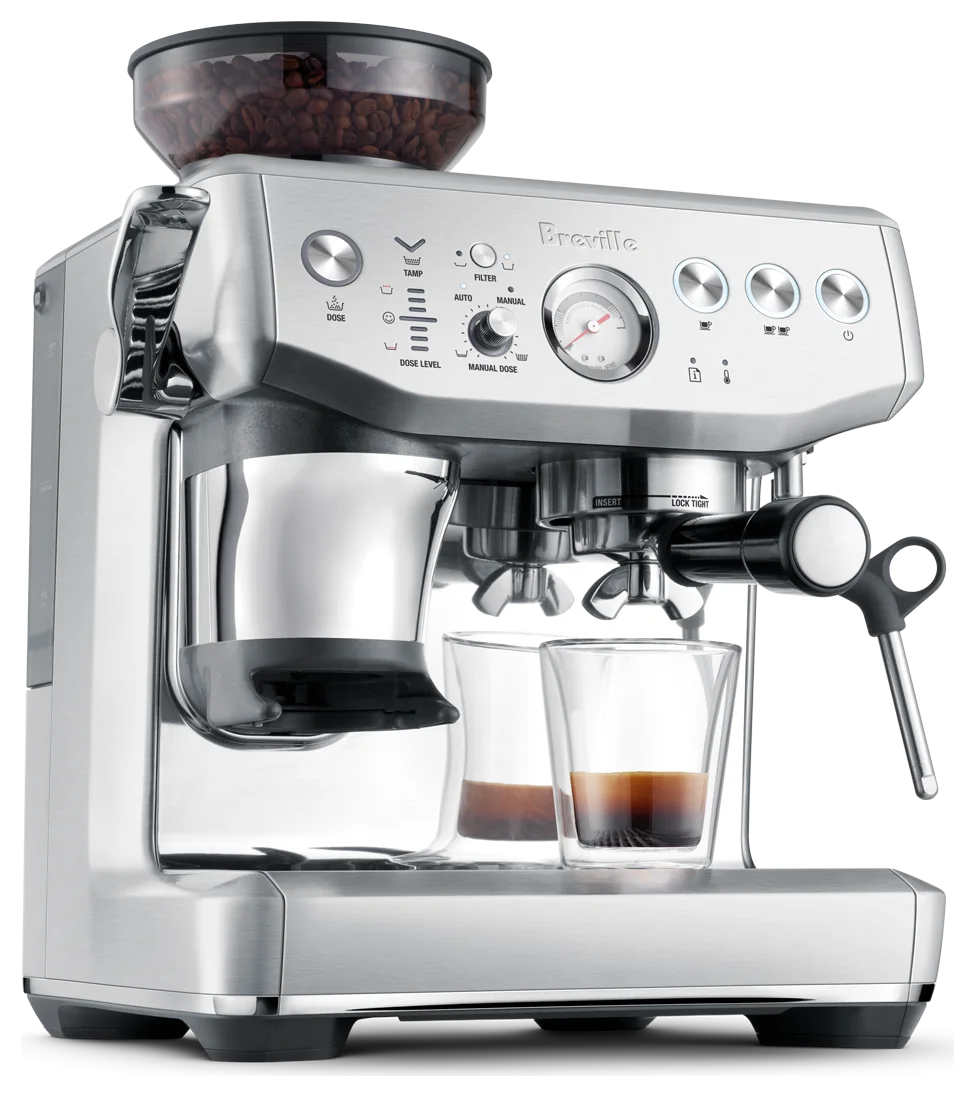 Breville Barista Express Impress Espresso Machine with Assisted Tamping and Built-in Grinder (BES876)