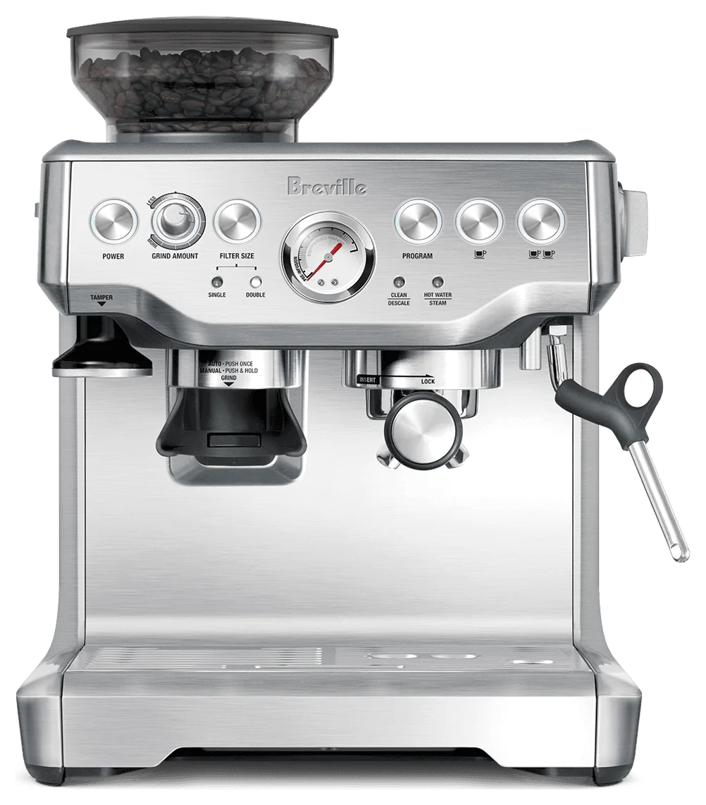 ماكينة إسبريسو Breville Barista Express مع مطحنة مخروطية مدمجة (BES870XL)