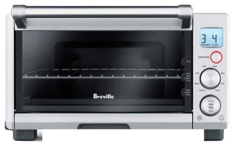 Breville Compact Smart Oven with Element IQ, 4-Slice Countertop Toaster Oven (BOV650XL)