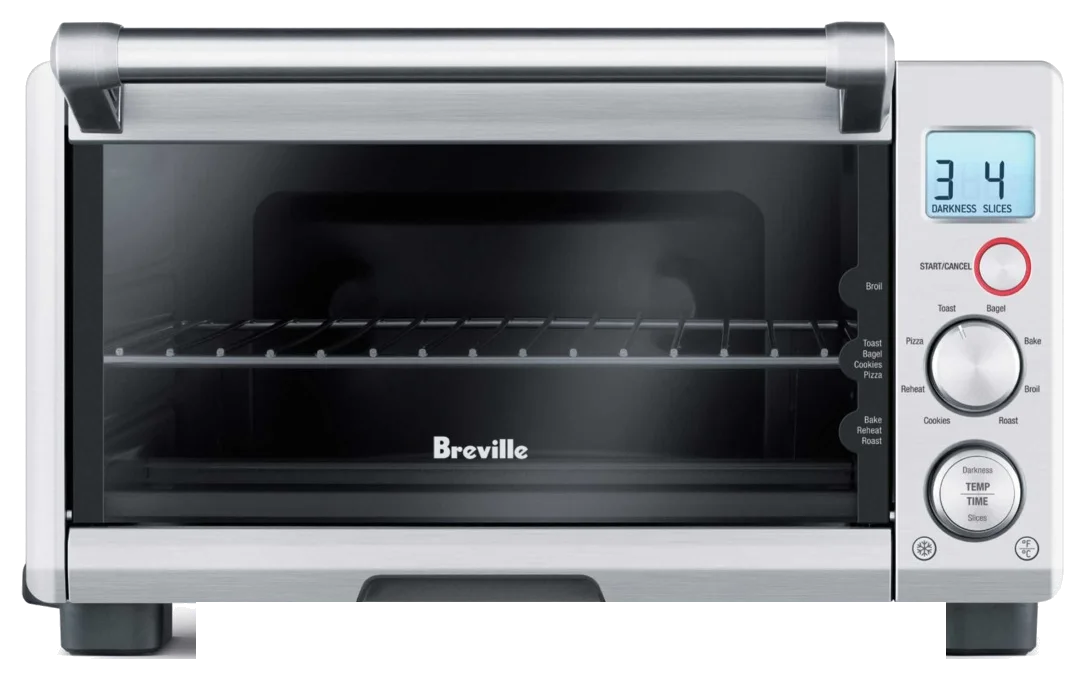Breville Compact Smart Oven with Element IQ, 4-Slice Countertop Toaster Oven (BOV650XL)