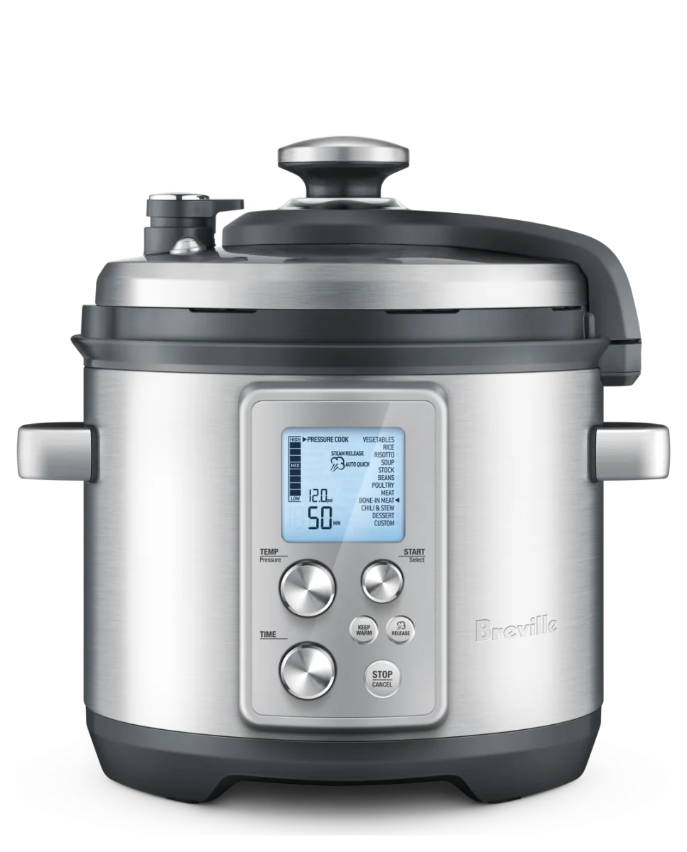 Breville the Fast Slow Pro Multifunction Pressure Cooker and Slow Cooker, 6 qt, Brushed Stainless Steel (BPR700BSS)