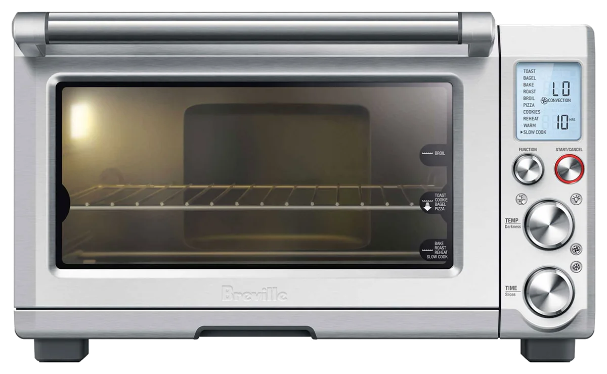 Breville Smart Oven Pro Countertop Convection Toaster Oven with Element IQ and Slow Cook (BOV845BSS)