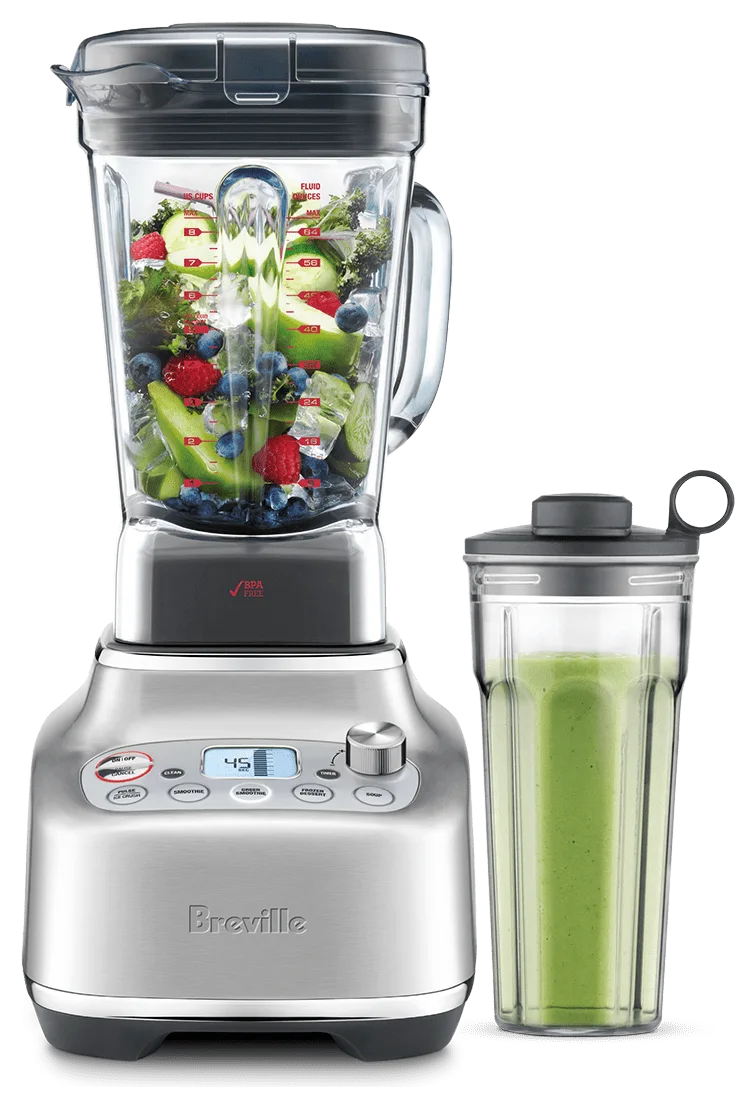 Breville the Super Q Blender with 68 oz Jug and Personal Blender Cup, Brushed Stainless Steel (BBL920BSS)
