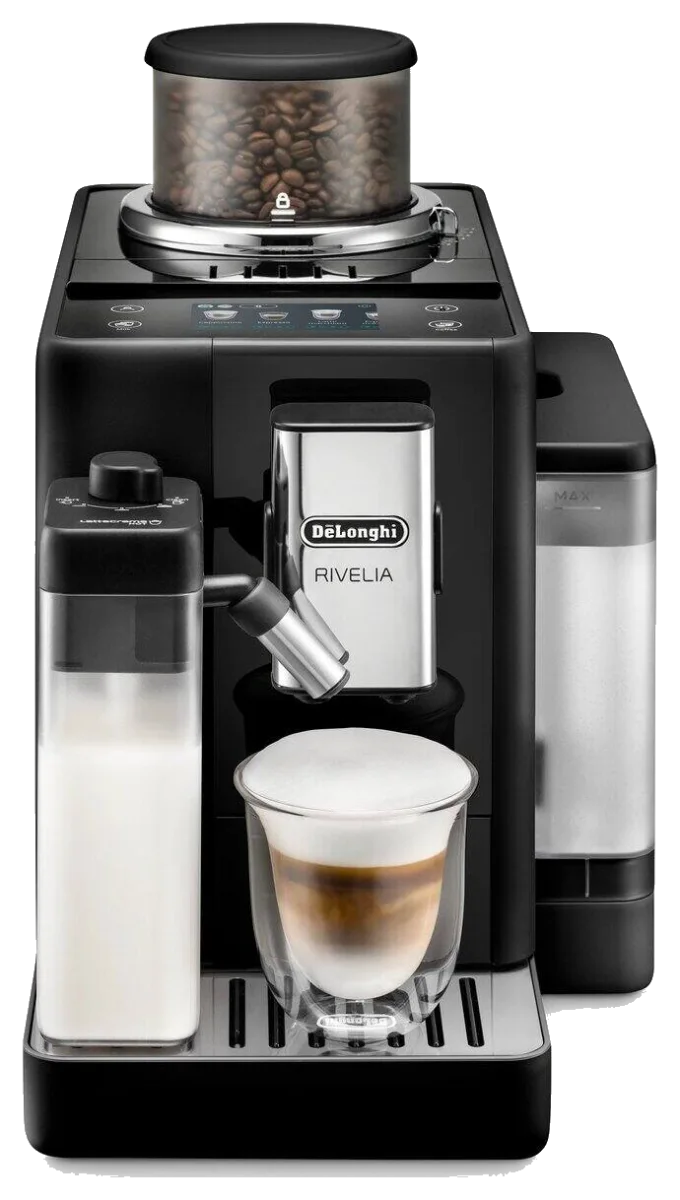 De'Longhi Rivelia Fully Automatic Espresso Machine with Bean Switch and LatteCrema Hot (EXAM44055B)