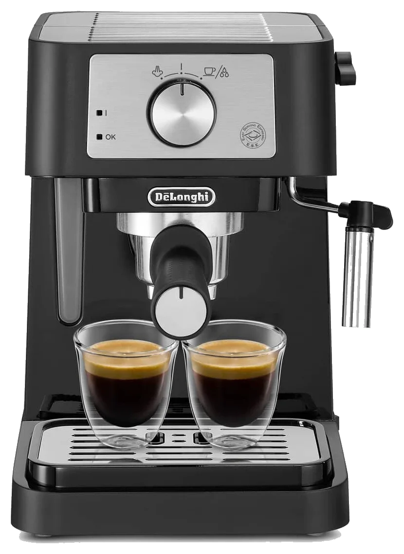 De'Longhi Stilosa Manual Espresso Machine with 15-Bar Pump and Milk Frother (EC260BK)