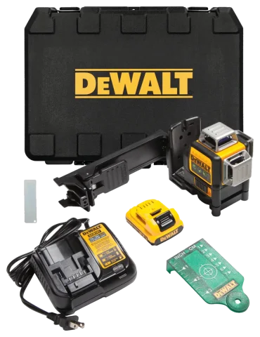 DEWALT 12V MAX 3 x 360° Green Line Laser Kit with Battery and Charger (DW089LG)