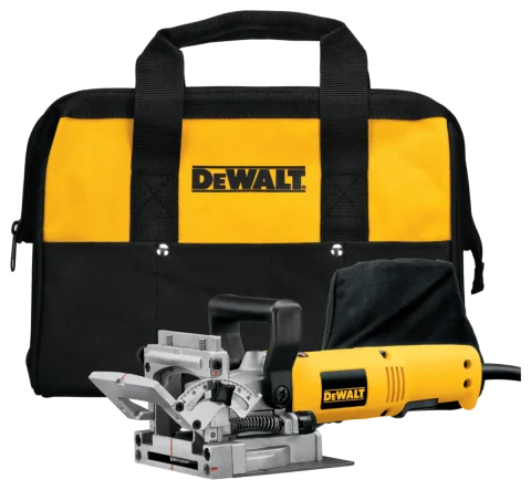 DEWALT 6.5 Amp Plate (Biscuit) Joiner Kit with Rack-and-Pinion Fence (DW682K)