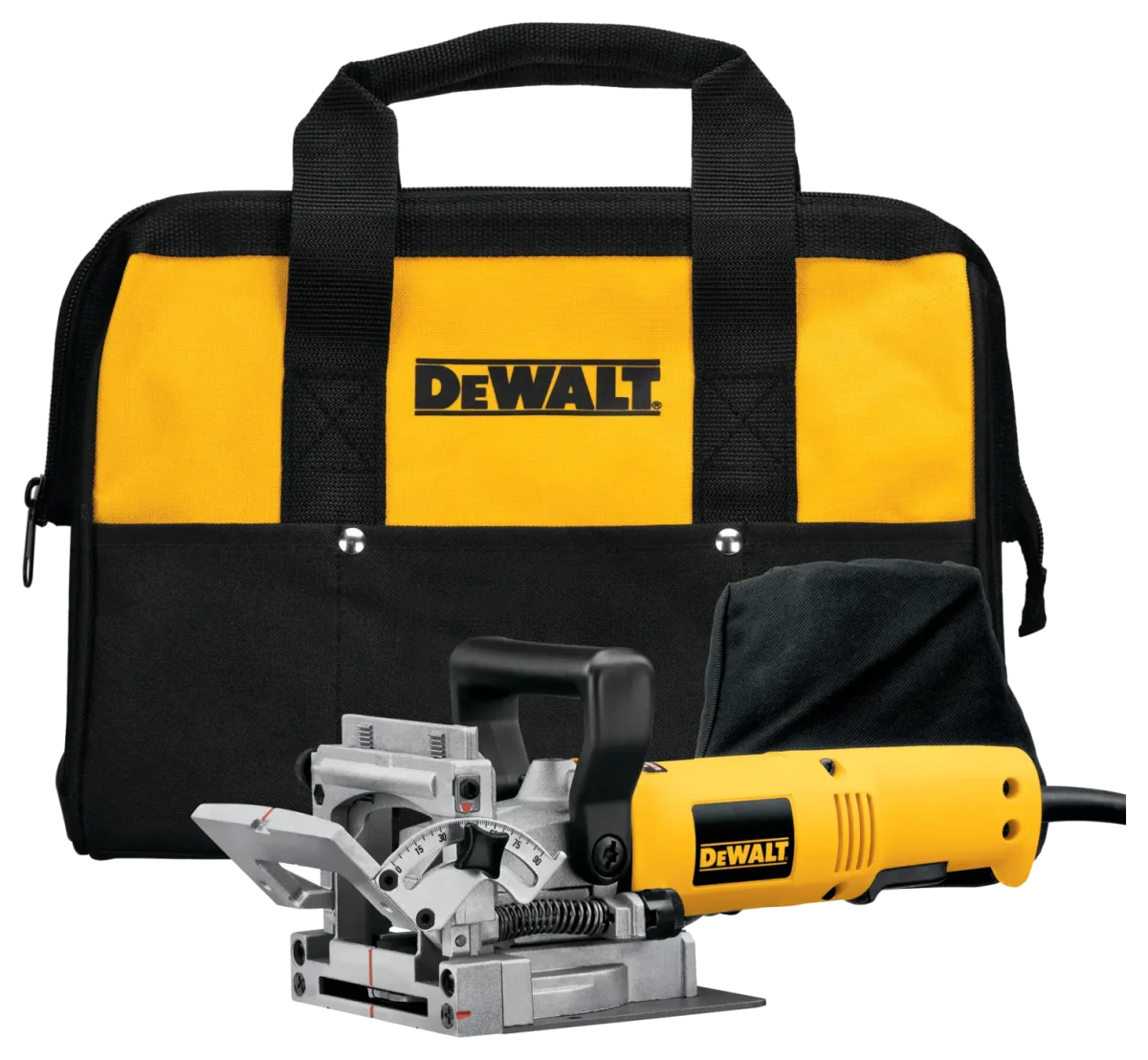DEWALT 6.5 Amp Plate (Biscuit) Joiner Kit with Rack-and-Pinion Fence (DW682K)