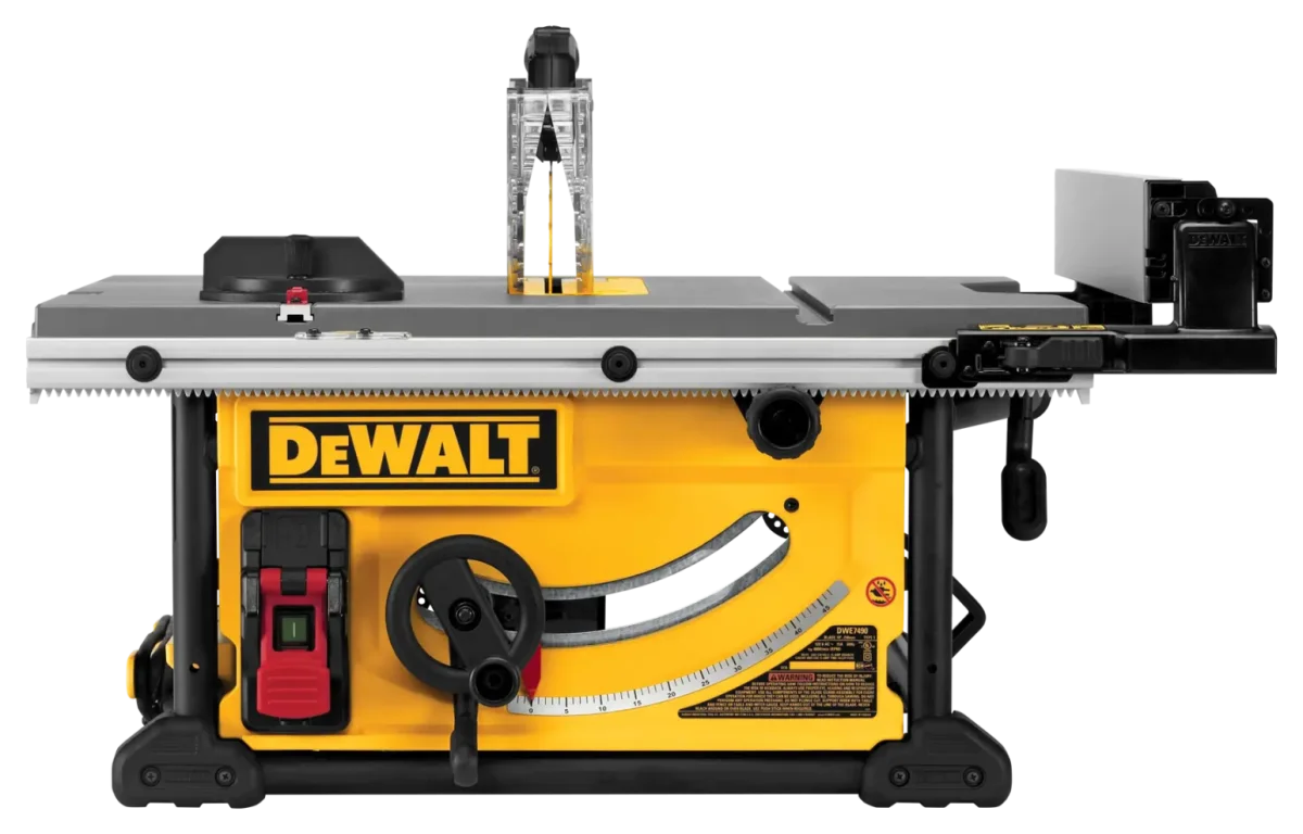 DEWALT 10-in Jobsite Table Saw with 32-1/2-in Rip Capacity and Rolling Stand (DWE7491RS)