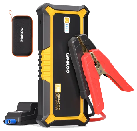 GOOLOO GP4000 4000A 12V Lithium Jump Starter for Gas and Diesel Engines up to 10.0 L, with USB-C Power Bank