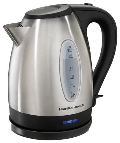 Hamilton Beach 1.7 Liter Stainless Steel Cordless Electric Kettle, 1500 W (40880)