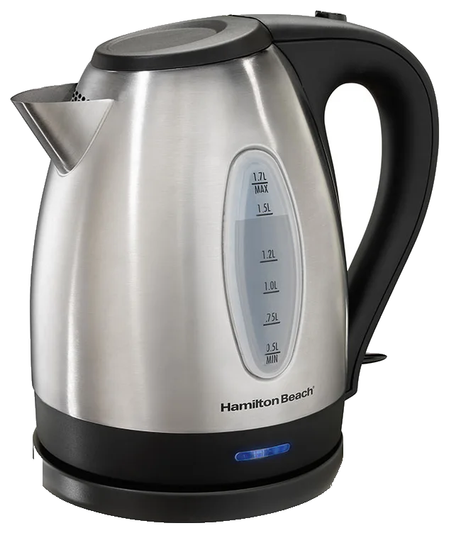Hamilton Beach 1.7 Liter Stainless Steel Cordless Electric Kettle, 1500 W (40880)