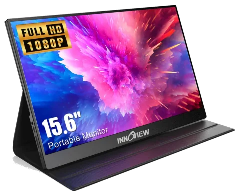 InnoView 15.6-inch FHD 1080p Portable Monitor with Protective Case (INVPM406)