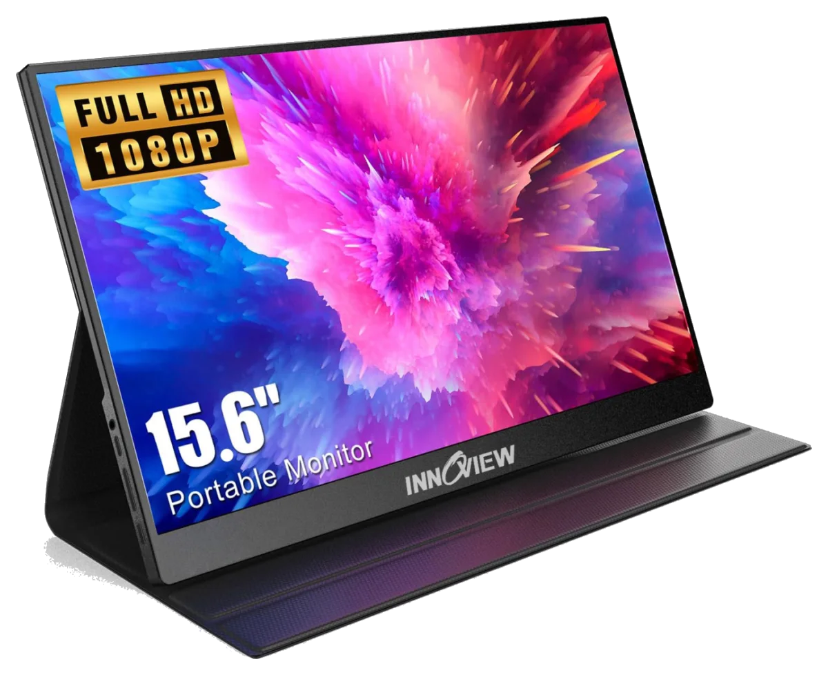 InnoView 15.6-inch FHD 1080p Portable Monitor with Protective Case (INVPM406)