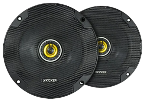 KICKER CS Series CSC65 6.5-Inch 2-Way Coaxial Car Speakers, 4-Ohm, Pair (46CSC654)