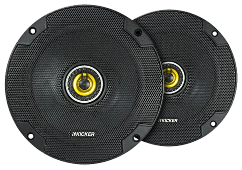 KICKER CS Series CSC65 6.5-Inch 2-Way Coaxial Car Speakers, 4-Ohm, Pair (46CSC654)