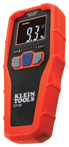 Klein Tools ET140 Pinless Moisture Meter for Drywall, Masonry and Wood
