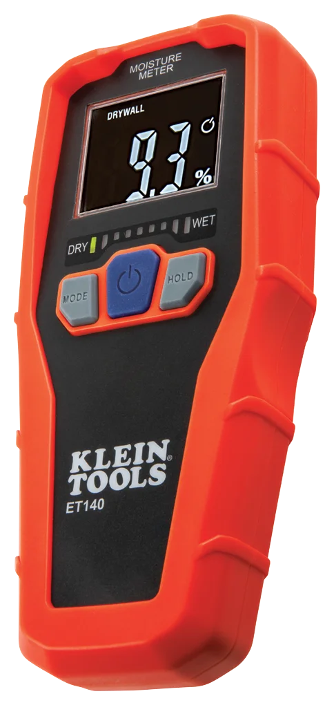 Klein Tools ET140 Pinless Moisture Meter for Drywall, Masonry and Wood