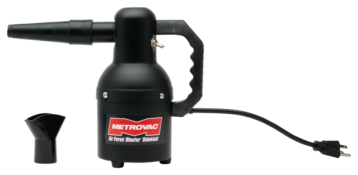 Metrovac Air Force Blaster SideKick SK-1 Car and Motorcycle Dryer, 1.3 Peak HP, Warm Filtered Air