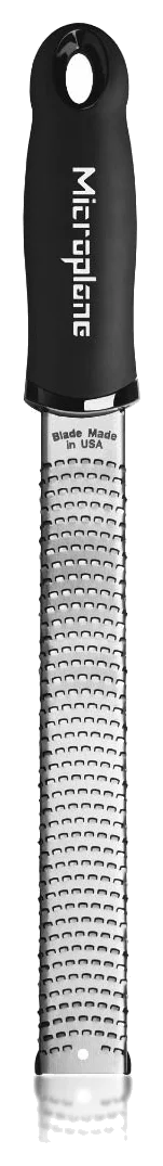 Microplane Premium Classic Series Zester and Grater with Protective Cover, Black