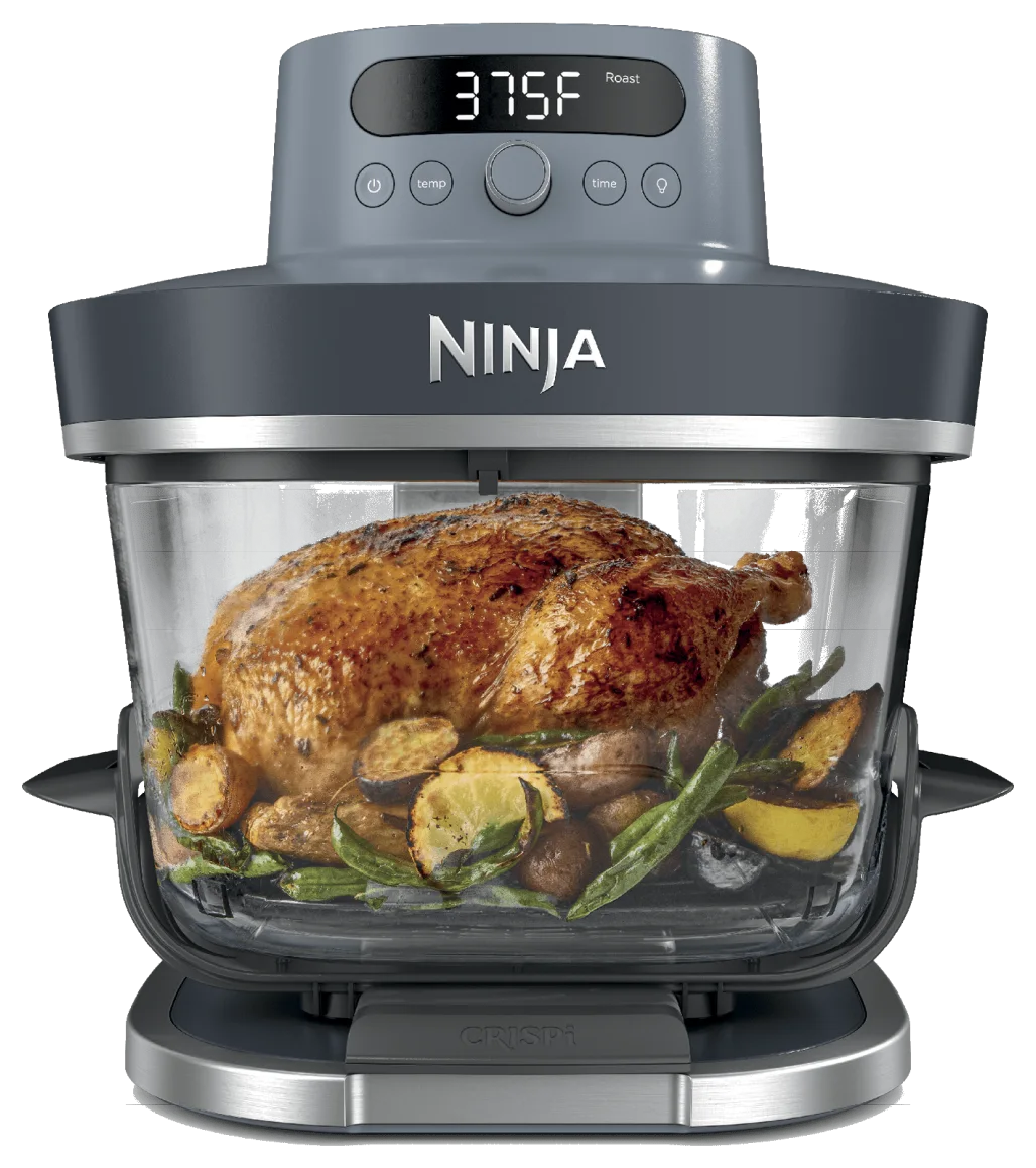 Ninja Crispi Pro 6-in-1 Glass Air Fryer with 6 qt and 2.5 qt Glass Containers, 1800 W (AS101)
