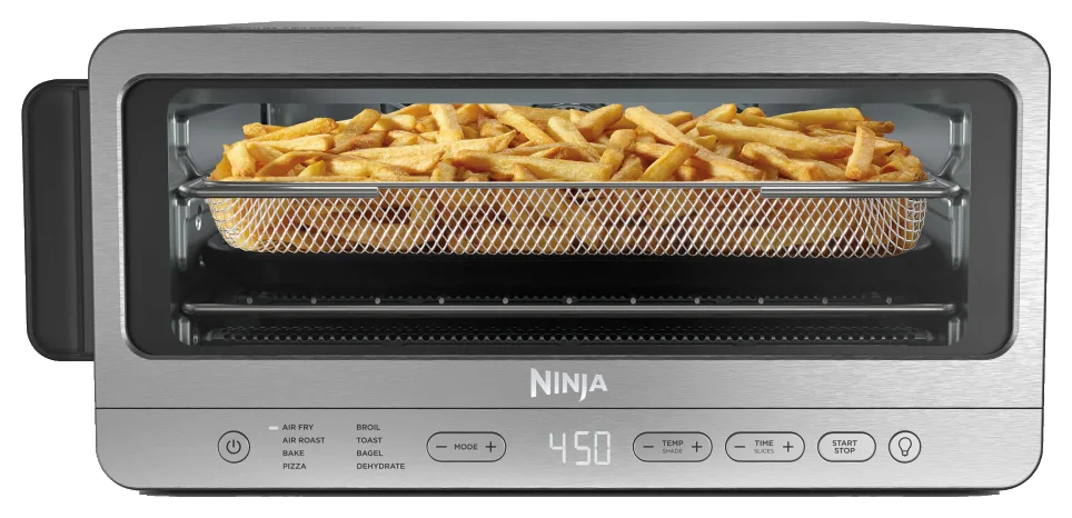 Ninja Flip Toaster Oven and Air Fryer, 8-in-1 with Flip-Away Storage, 1800 W (SP151)