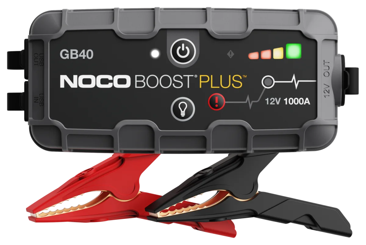 NOCO Boost Plus GB40 1000A 12V UltraSafe Lithium Jump Starter with USB Power Bank and LED Flashlight
