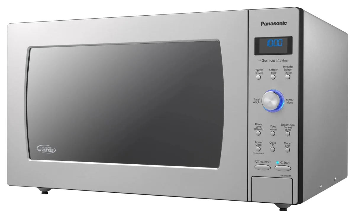 Panasonic NN-SD975S 2.2 cu ft Countertop Cyclonic Wave Inverter Microwave Oven, 1250 W