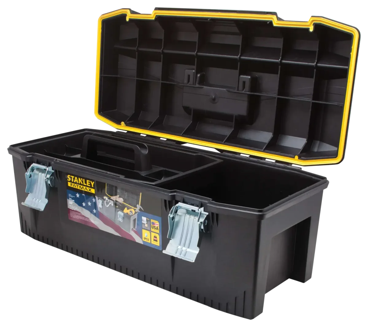 STANLEY FATMAX 28 in Structural Foam Toolbox with Removable Half Tray (028001L)