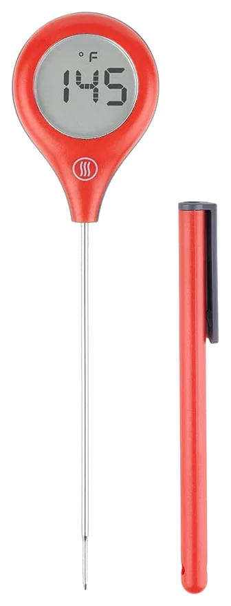 ThermoWorks ThermoPop 2 Instant-Read Digital Thermometer with Auto-Rotating Backlit Display, IP67 (TX-3120)