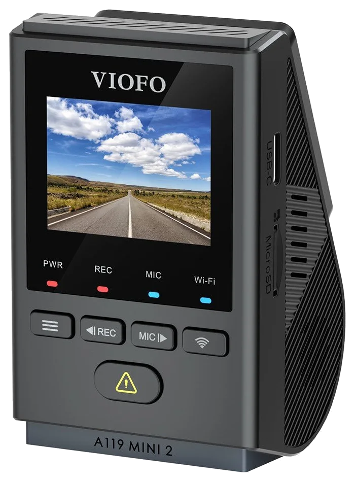 VIOFO A119 Mini 2 Compact Front Dash Cam, 2K 60fps with Sony STARVIS 2, 5 GHz Wi-Fi, GPS and Voice Control