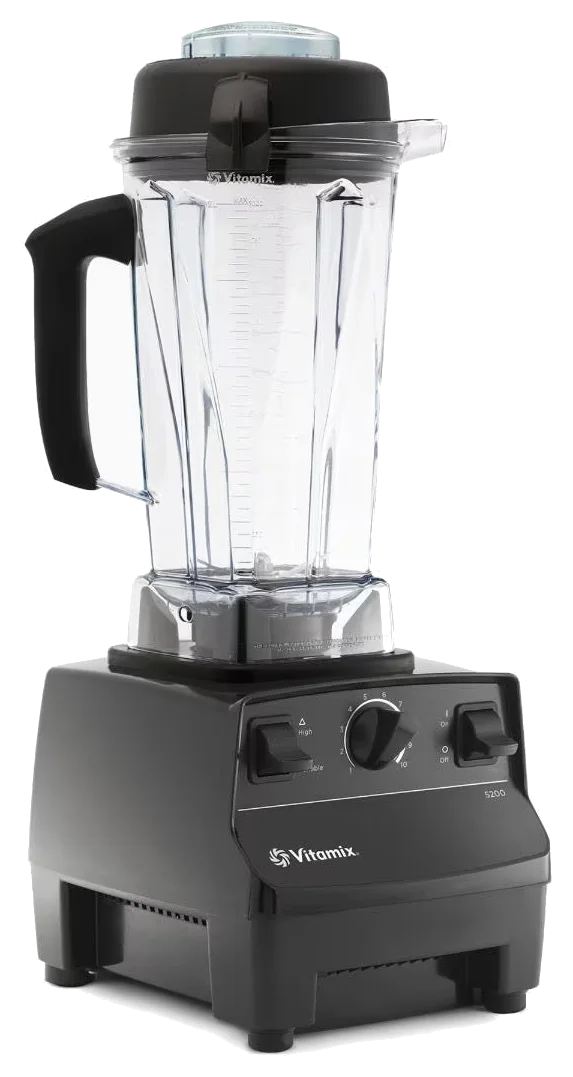 خلاط Vitamix 5200 الاحترافي مع وعاء Classic سعة 64 oz، أسود