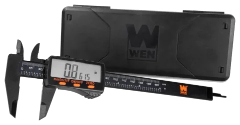 WEN 10761 Electronic 6 in Digital Caliper with LCD Readout and Storage Case