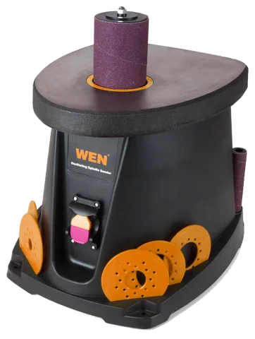 WEN 6510T 3.5 Amp Benchtop Oscillating Spindle Sander with Six Sanding Sleeves
