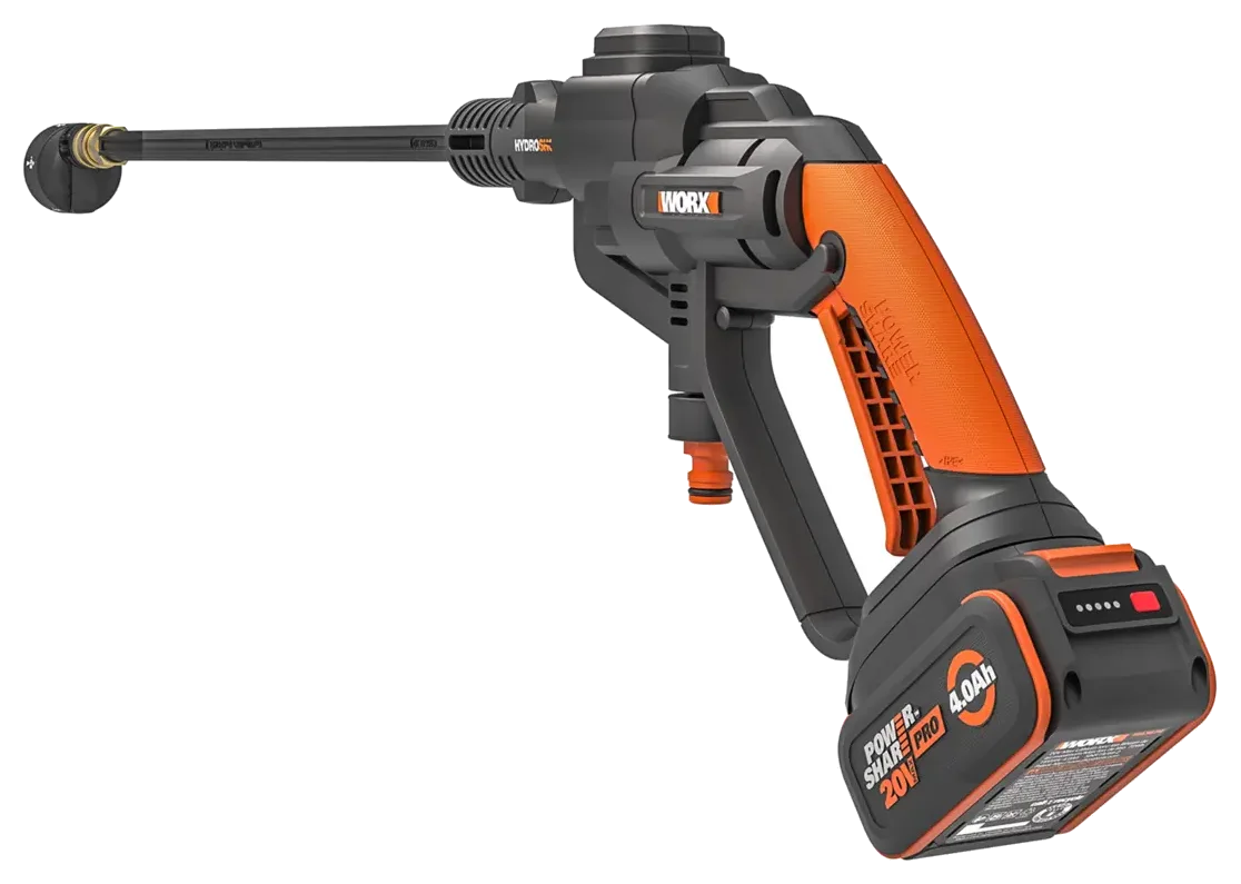 WORX WG620 Hydroshot 20V Cordless Portable Power Cleaner, 415 Max PSI, with 4.0 Ah Battery and Charger